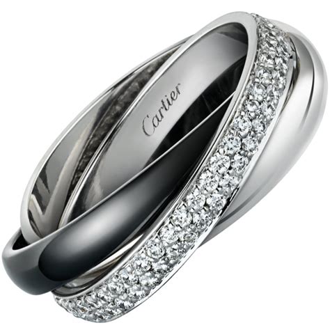 cartier trinity ring ceramic|cartier trinity ring with diamonds.